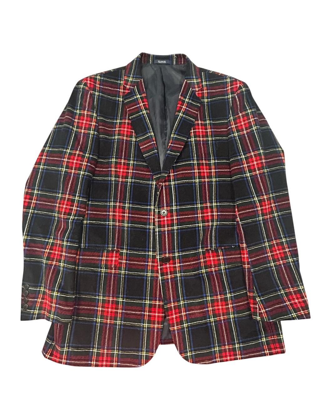 Saddlebred Plaid Corduroy Blazer Jacket 42 Long Cotton‎ Men’s Christmas Festive
